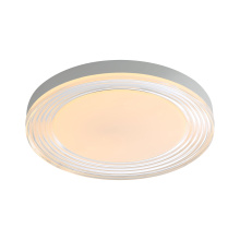 Golden 9518-20 SNW-CLR - Wry Lighting Ondulada Integrated LED 20in Flush Mount in Sand White and Clear Glass